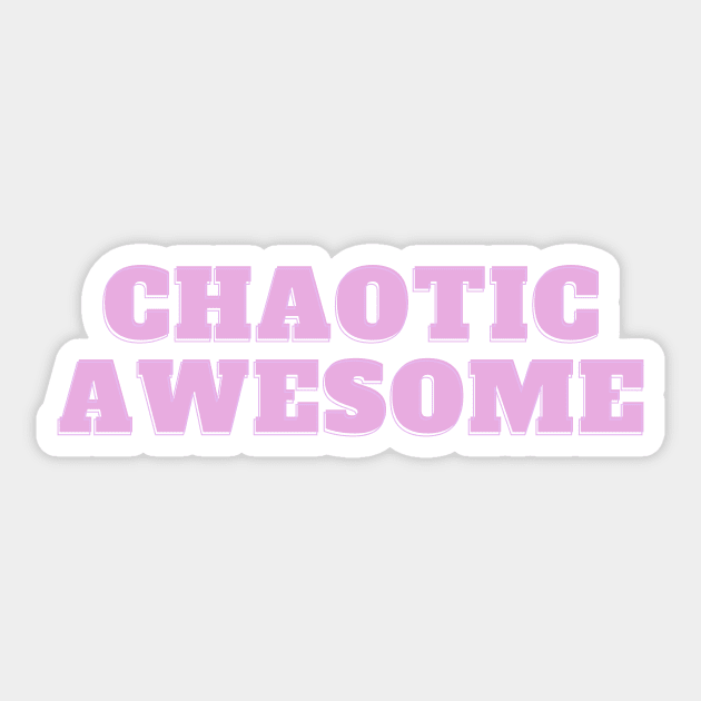 Chaotic Awesome Sticker by Fayn